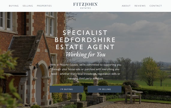 Fitzjohn Estates - Website Design Essex Portfolio