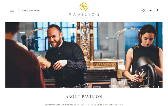 Pavilion Restaurant - Website Design Essex Portfolio