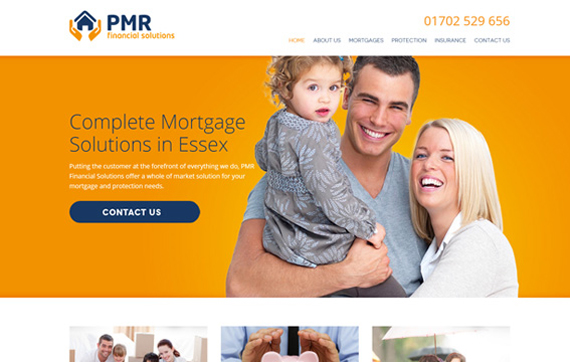 PMR Mortgage Solutions - Website Design Essex Portfolio