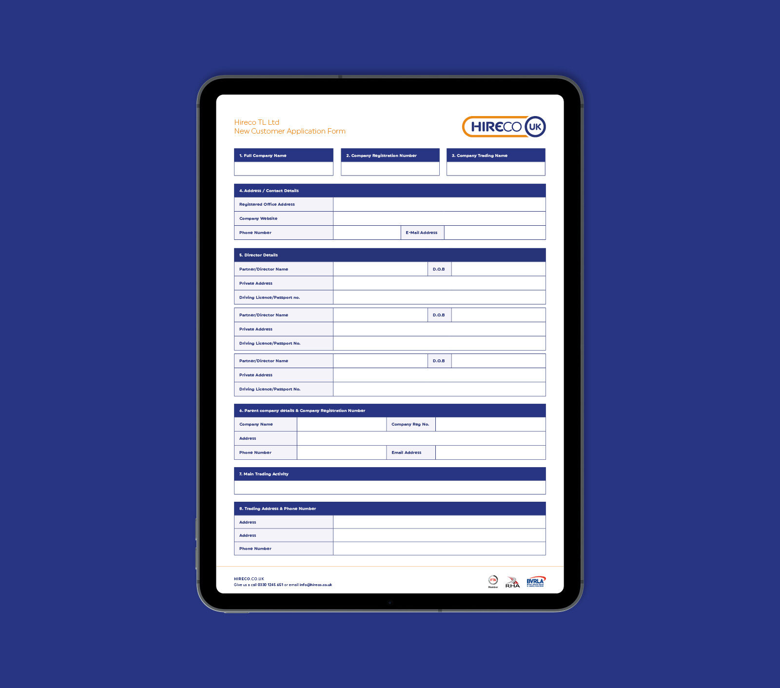 Editable PDF Form Design | Editable Document Design | Design Thing