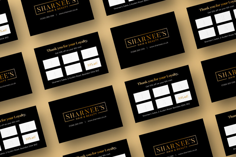 Sharnees - Loyalty Card Design
