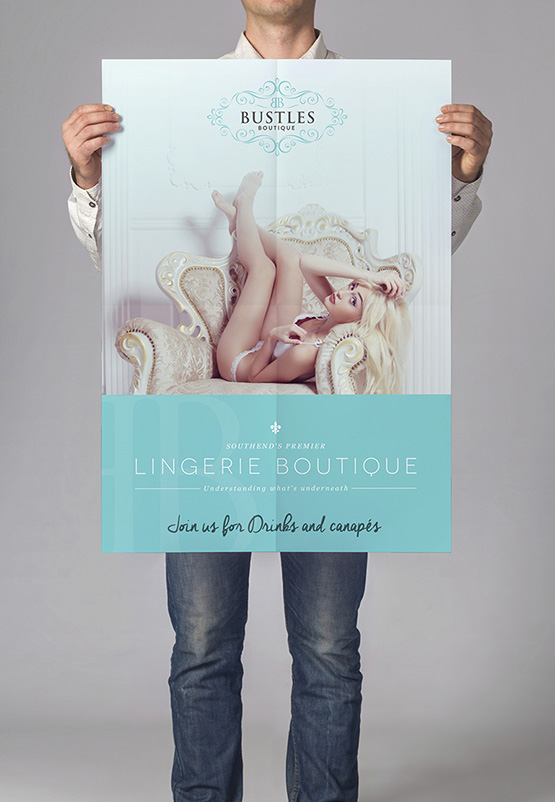 Bustles Boutique - Poster Design