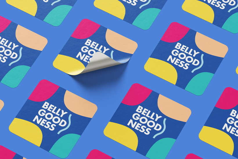 Belly Goodness - Sticker Design