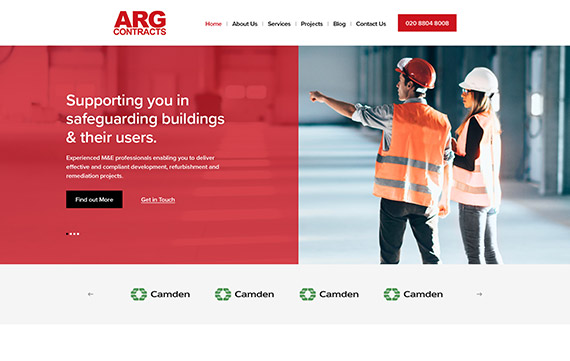 ARG Contracts - Website Design Essex Portfolio
