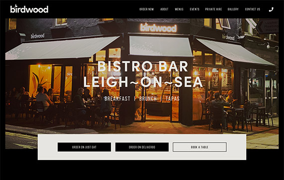 Birdwood Bistro - Website Design Essex Portfolio