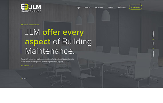 JLM Maintenance - Website Design Essex Portfolio