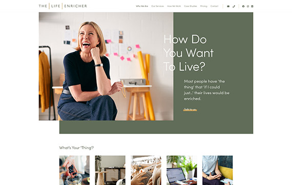 The Life Enricher - Website Design Essex Portfolio