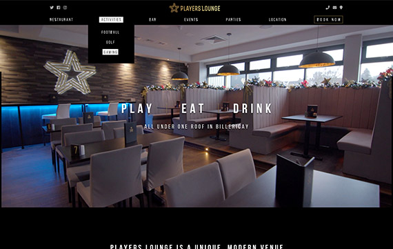 Players Lounge - Website Design Essex Portfolio