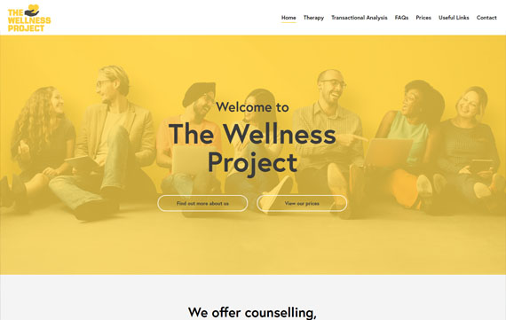 The Wellness Project - Website Design Essex Portfolio